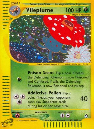 Aquapolis  H31 Vileplume (H31)  - Holofoil - Holo Rare