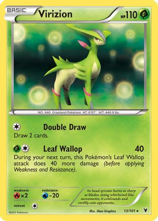 Noble Victories  013 Virizion  - Holofoil - Holo Rare