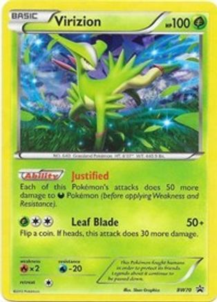 Black and White Promos  BW70 Virizion  - Holofoil - Promo