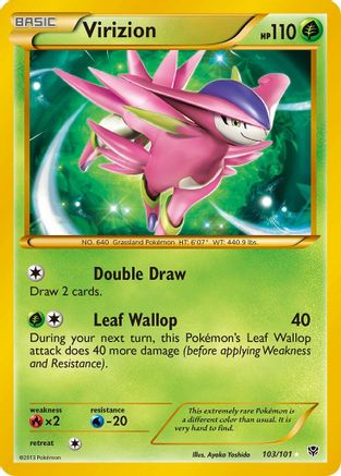 Plasma Blast  103 Virizion (Secret)  - Holofoil - Secret Rare