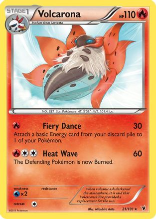 Noble Victories  021 Volcarona  - Rare