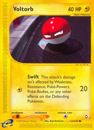 Aquapolis  115 Voltorb (115)  - Reverse Holofoil - Common