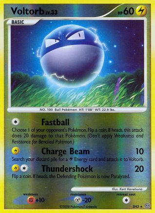 Stormfront  Voltorb (Shiny)  - Reverse Holofoil - Shiny Holo Rare
