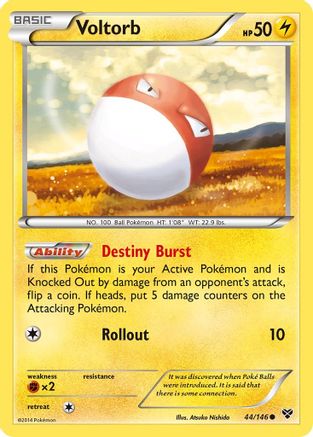 XY Base Set  044/146 Voltorb  - Common
