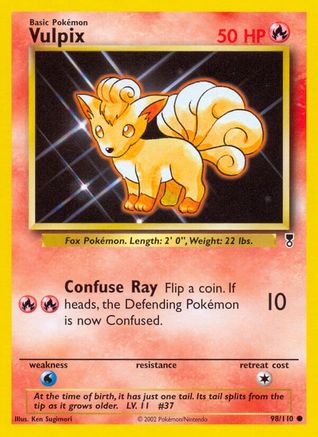 Legendary Collection  098/110 Vulpix  - Common