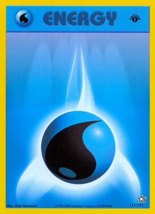 Neo Genesis  111/111 Water Energy  - 1st Edition - Common