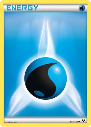 XY Base Set  134 Water Energy  - Common