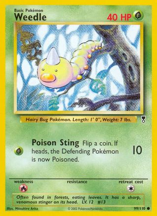 Legendary Collection  099/110 Weedle  - Reverse Holofoil - Common