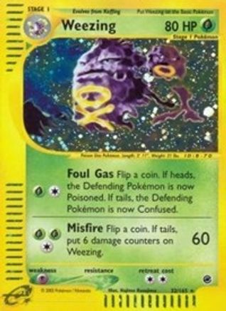 Expedition  032 Weezing (32)  - Holofoil - Holo Rare