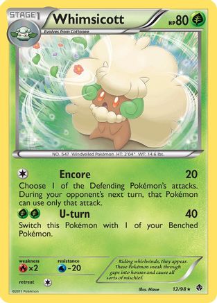 Emerging Powers  012 Whimsicott (12)  - Rare