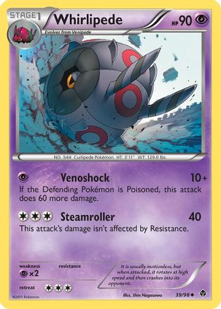Emerging Powers  039 Whirlipede  - Reverse Holofoil - Uncommon
