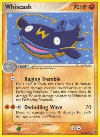 Deoxys  Whiscash  - Reverse Holofoil - Rare