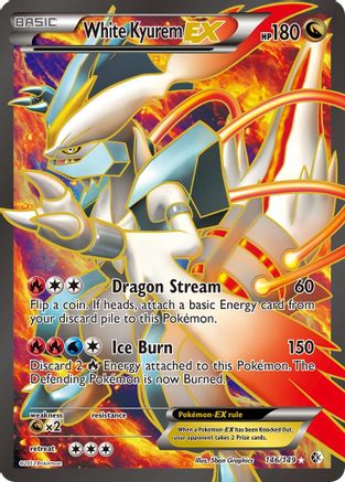 Boundaries Crossed  146 White Kyurem EX (146 Full Art)  - Holofoil - Ultra Rare