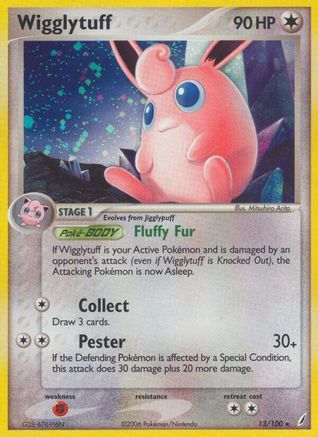 Crystal Guardians  013/100 Wigglytuff  - Holo Rare