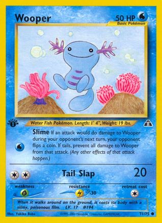 Neo Discovery  071/75 Wooper  - 1st Edition - Common