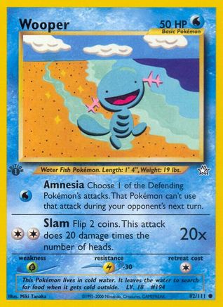 Neo Genesis  082/111 Wooper  - Unlimited - Common