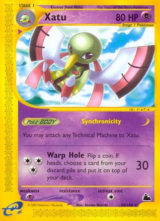 Skyridge  035/144 Xatu (35)  - Reverse Holofoil - Rare
