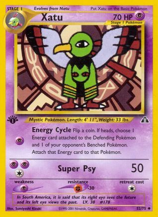 Neo Discovery  052/75 Xatu  - Unlimited - Uncommon