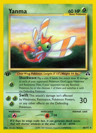 Neo Discovery  036/75 Yanma (36)  - Unlimited - Rare