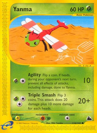 Skyridge  116 Yanma  - Reverse Holofoil - Common