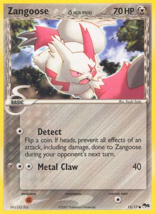 POP Series 5  015 Zangoose (Delta Species)  - Common