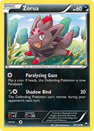Dark Explorers  070/108 Zorua (70)  - Reverse Holofoil - Common