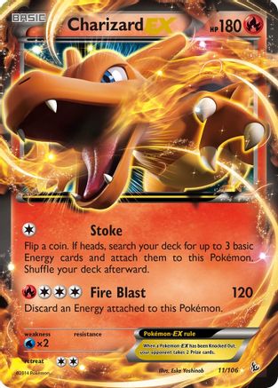 XY  Flashfire  011/106 Charizard EX (11)  - Holofoil - Ultra Rare