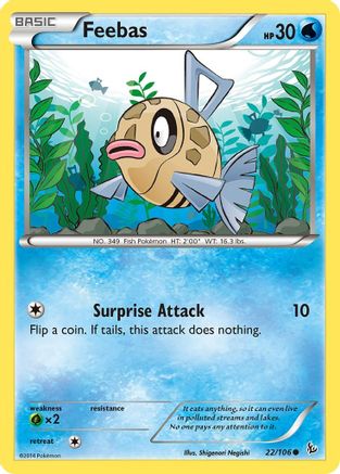 XY  Flashfire  022 Feebas  - Common