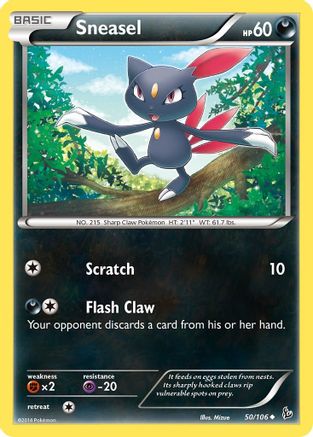 XY  Flashfire  050 Sneasel (50)  - Uncommon