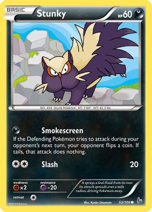 XY  Flashfire  053 Stunky (53)  - Common