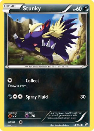 XY  Flashfire  054 Stunky (54)  - Common