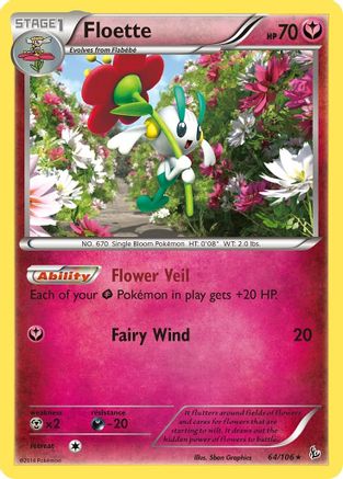 XY  Flashfire  064 Floette (64)  - Rare