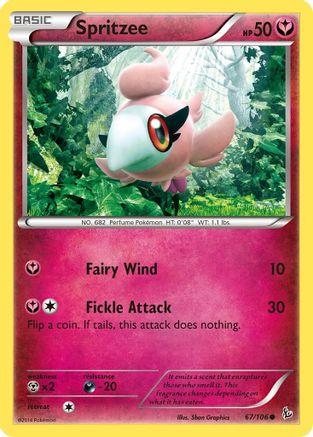 XY  Flashfire  067/106 Spritzee  - Common
