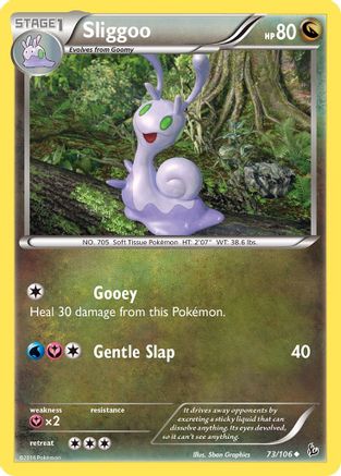 XY  Flashfire  073/106 Sliggoo  - Reverse Holofoil - Uncommon
