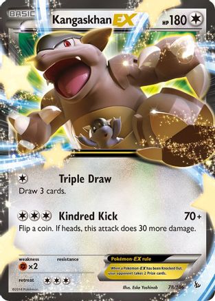XY  Flashfire  078/106 Kangaskhan EX  - Holofoil - Ultra Rare