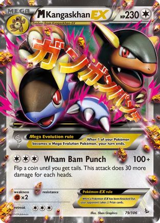XY  Flashfire  079/106 M Kangaskhan EX  - Holofoil - Ultra Rare