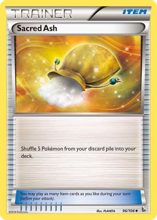 XY  Flashfire  096/106 Sacred Ash  - Reverse Holofoil - Uncommon
