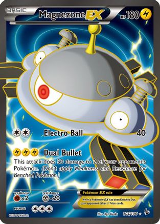 XY  Flashfire  101 Magnezone EX (101 Full Art)  - Holofoil - Ultra Rare