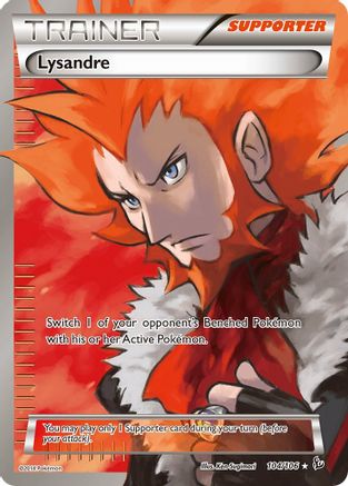 XY  Flashfire  104/106 Lysandre (104 Full Art)  - Holofoil - Ultra Rare