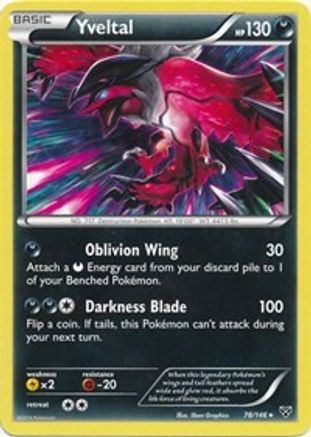Deck Exclusives  078/146 Yveltal  - Holofoil - Holo Rare