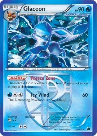 Deck Exclusives  023/116 Glaceon  - Holofoil - Holo Rare