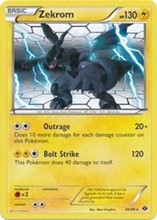 Deck Exclusives  050/099 Zekrom  - Holofoil - Holo Rare