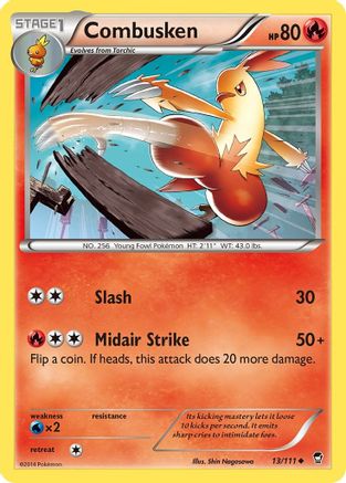 XY  Furious Fists  013 Combusken  - Reverse Holofoil - Uncommon