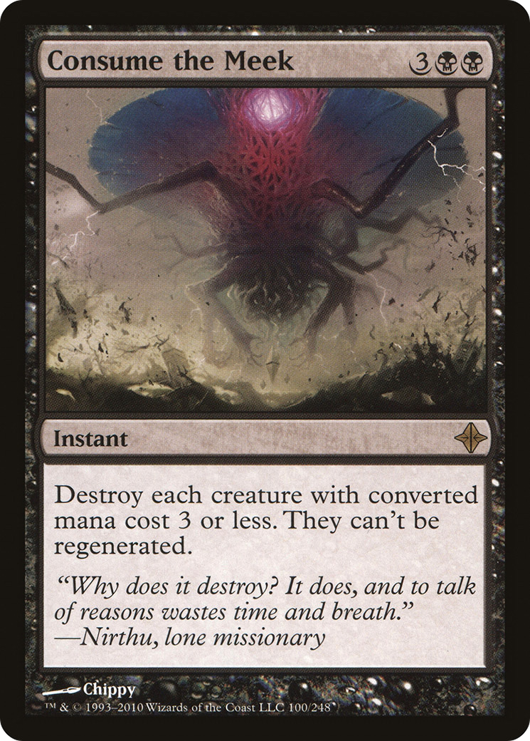 Rise of the Eldrazi - (ROE-100) - Consume the Meek Foil