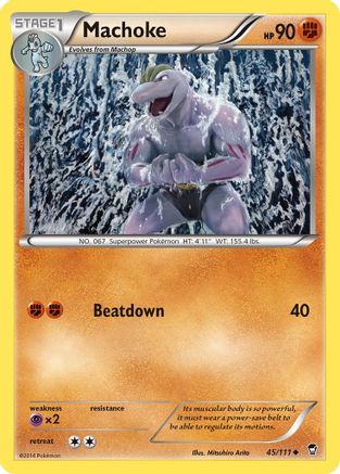 XY  Furious Fists  045/111 Machoke  - Uncommon