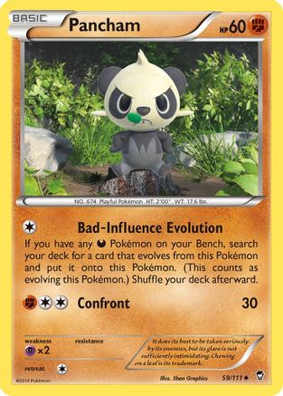 XY  Furious Fists  059/111 Pancham (59)  - Uncommon