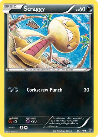 XY  Furious Fists  066/111 Scraggy  - Common