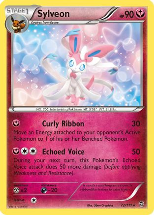 XY  Furious Fists  072/111 Sylveon  - Rare