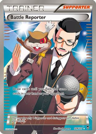 XY  Furious Fists  109 Battle Reporter (109 Full Art)  - Holofoil - Ultra Rare