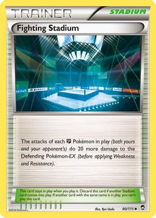 XY  Furious Fists  090 Fighting Stadium  - Uncommon